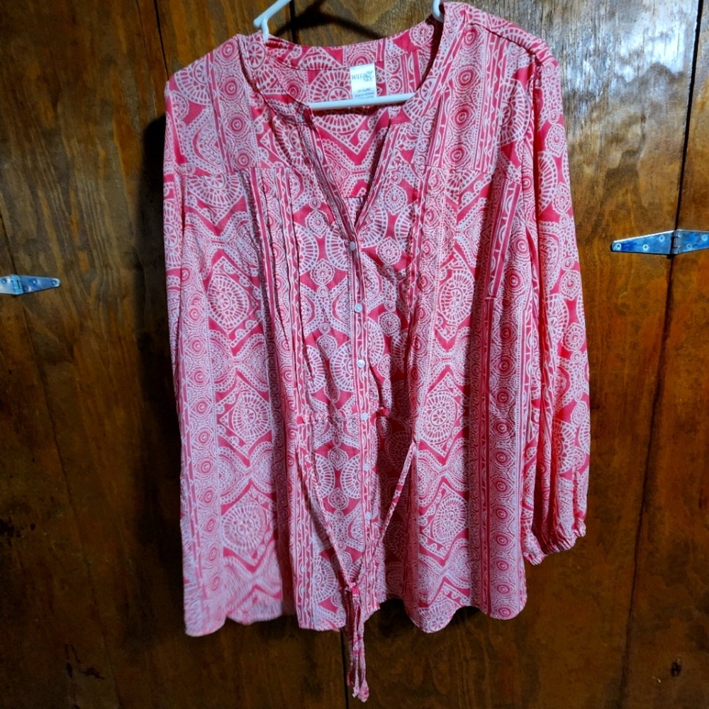 Pink Chiffon Blouse